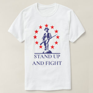 T-shirt Levez-vous et combattez Lexington Minuteman T-Shir