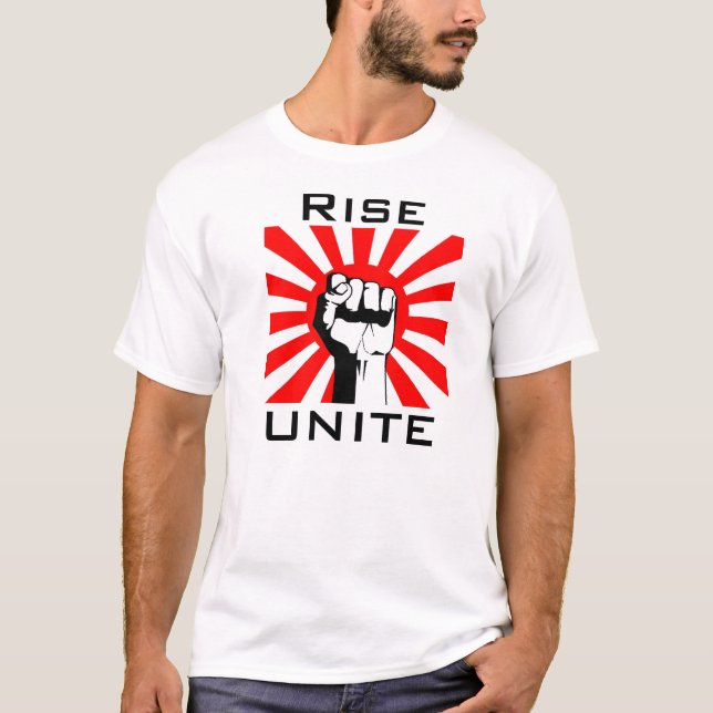T-shirt Levez-vous et unissez pour le Japon (Devant)