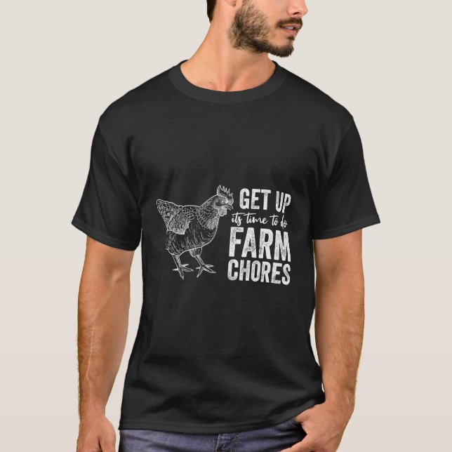 T-shirt Levez-Vous Son Temps Pour Faire Les Chaudes Agrico (Devant)