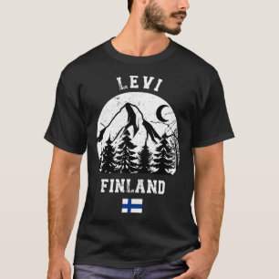 T-shirt Levi Lapland Station de ski Finlande Ski Alpin Fin