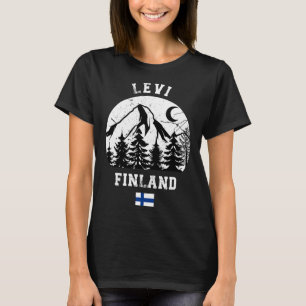T-shirt Levi Lapland Station de ski Finlande Ski Alpin Fin