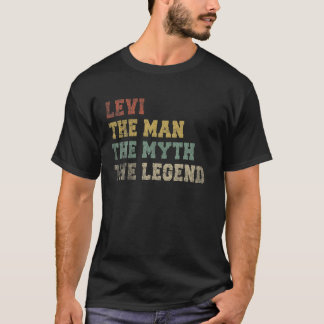 T-shirt Levi Nom Personnalisé L'Homme Le Mythe La Légende