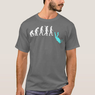 T-shirt L'évolution de la plongée sous-marine