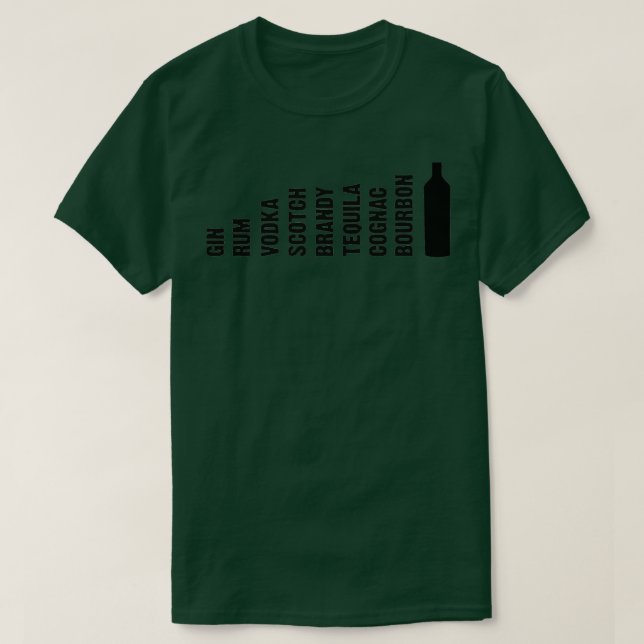 T-shirt L'évolution de l'alcool (Design devant)