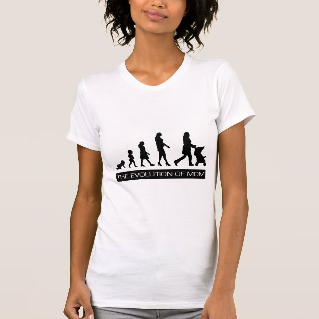 T-shirt L'évolution de maman (Devant)