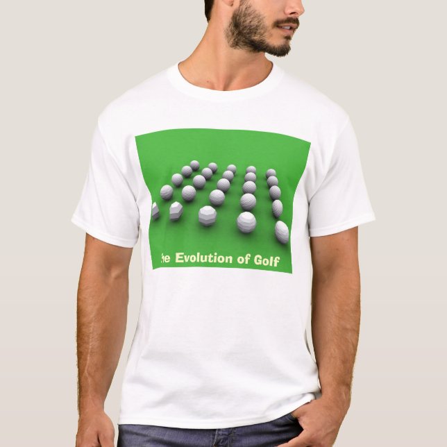 T-shirt L'évolution du golf (Devant)