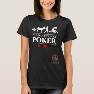 T-shirt L'évolution du poisson de poker, de l'âne, de l'ho