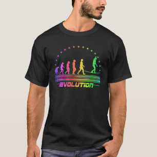T-shirt L'évolution du Slacklining Retro Slackliner Hommes