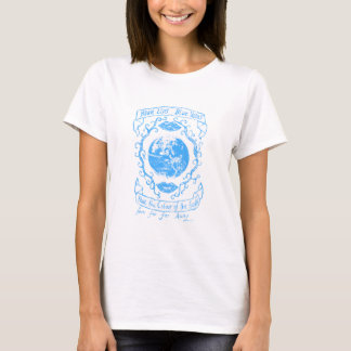 T-shirt Lèvres Bleues, Veines Bleues. En bleu
