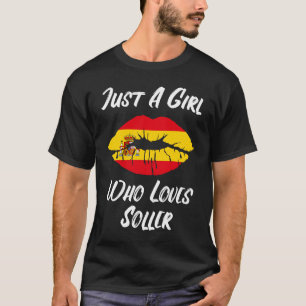 T-shirt Lèvres Bouche Amour Drapeau Espagnol Soller