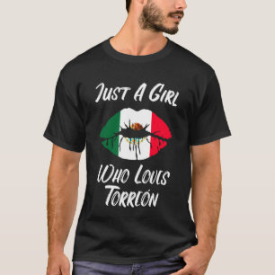 T-shirt Lèvres Bouche Amour Drapeau Mexicain Torreon