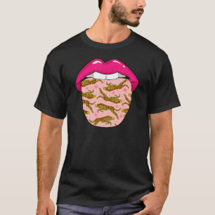 T-shirt Lèvres de jaguar Faune Animal Gros chat Jaguar