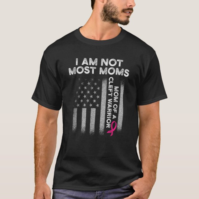 T-shirt Lèvres De Palatine Cleft La Plupart Des Moms Ont U (Devant)