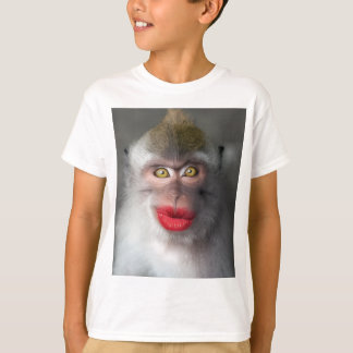 T-shirt lèvres de singe drôles