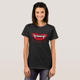 T-shirt Lèvres de Vampire Drôle Gothique