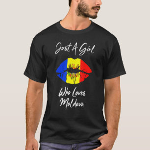T-shirt Lèvres Filles Drapeau Amour Drapeau Mouldew