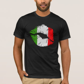 T-shirt Lèvres italiennes de drapeau