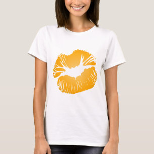 T-shirt Lèvres oranges