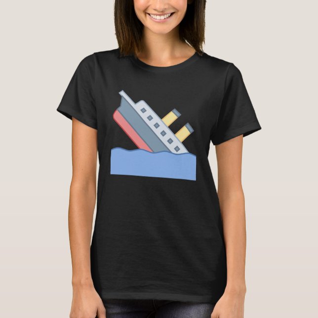T-shirt Lèvres perdues couler Bateau coulant Titanic Icebe (Devant)
