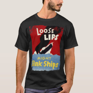 T-shirt Lèvres Perdues pourraient Éclater des navires 2ÈME