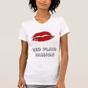 T-shirt Lèvres Plaid