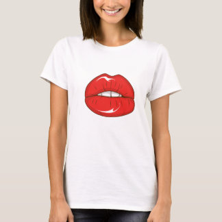 T-shirt Lèvres rouges