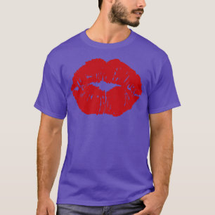 T-shirt Lèvres rouges à bouche baisée