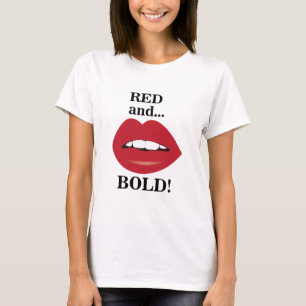 T-shirt Lèvres Rouges et Audacieuses
