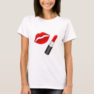 T-shirt lèvres rouges fabuleuses