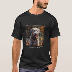 T-shirt Lévrier Irlandais Chien Jardin Fleurs Peinture Ani