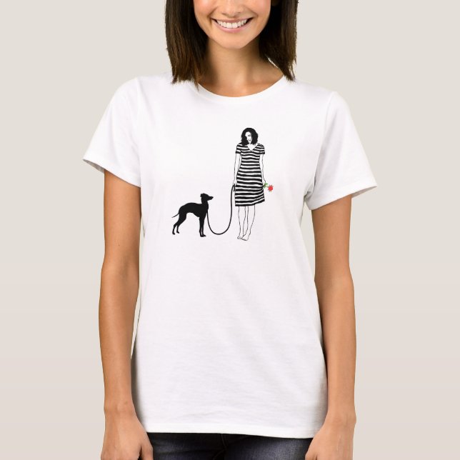 T-shirt Lévrier italien (Devant)