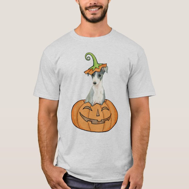 T-shirt Lévrier italien de Halloween (Devant)