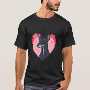 T-shirt Lévrier pour la Saint-Valentin