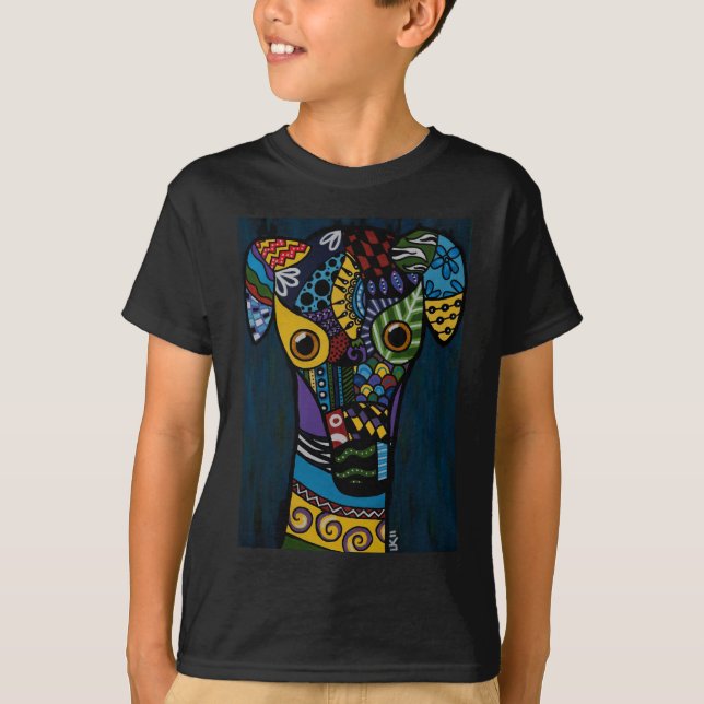T-shirt Lévrier - retiré emballant la délivrance de (Devant)