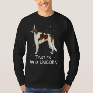T-shirt Lévrier russe Croyez Moi Je Suis Un Chien Licorne
