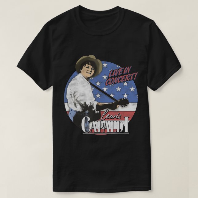 T-shirt Lewis Capaldi â€"Americas Sweethee Salt Lake Ci (Design devant)