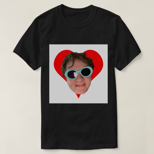 T-shirt Lewis Capaldi Heart&amp; Lunettes de soleil Classi (Design devant)