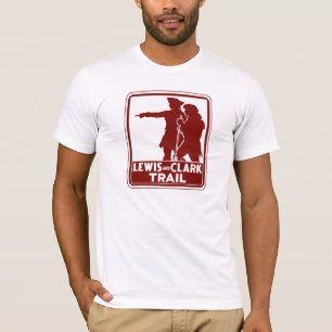 T-shirt Lewis et Clark, signe de guide du trafic,