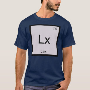 T-shirt Lex Nom Chimie Élément Table périodique