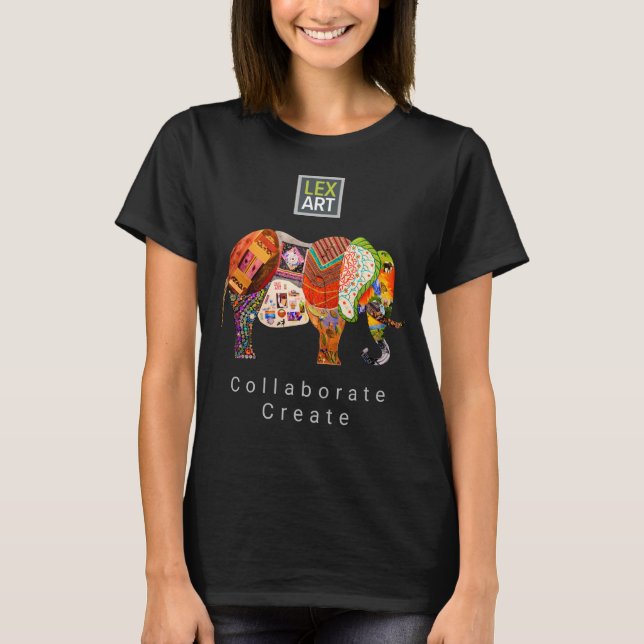 T-shirt LexArt Collaborate-Create Shirt avec logo (Devant)