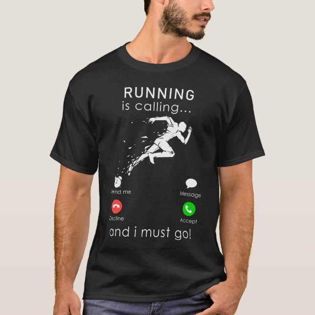 T-shirt L'exécution est en cours d'appel et je dois aller  (Devant)