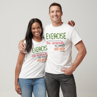 T-shirt L'exercice est un vilain mot
