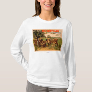 T-shirt L'exploitation laitière un Romance du jeu creux