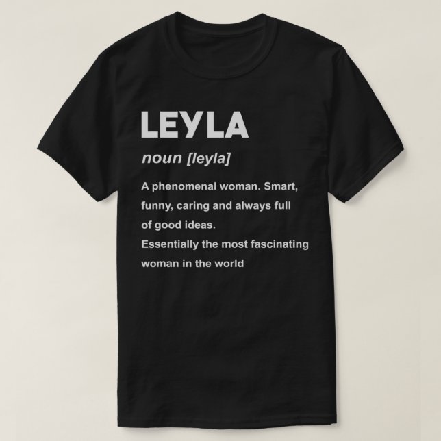T-shirt Leyla Nom  (Design devant)