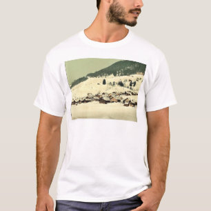 T-shirt Leysin, le village et sanatorium en hiver, non-et