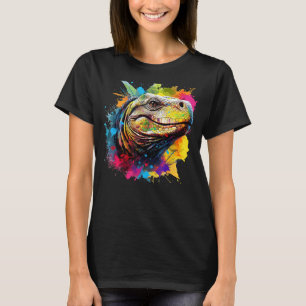 T-shirt Lézard Amoureux des animaux coloré Komodo Dra