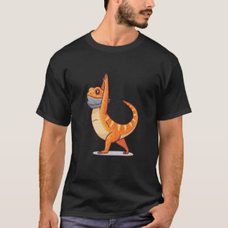 T-shirt Lézard barbu drôle Yoga Gym Fitness Femmes Hommes