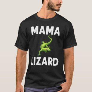 T-shirt Lézard Cool Pour Femmes Maman Gecko Reptile Vert A