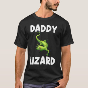 T-shirt Lézard Cool Pour Hommes Père Gecko Reptile Vert An