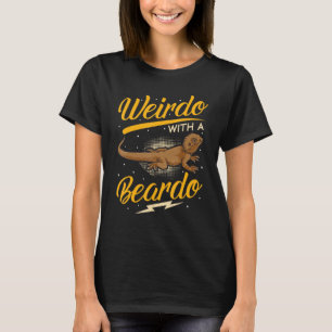 T-shirt Lézard Dragon Lézard Weirdo Avec Beardo Matchin